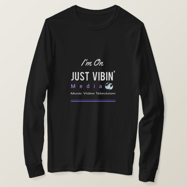 Just Vibin' Media Artist T-Shirt (Design Front)