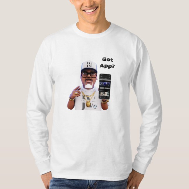 Just Vibin' Media "Got App" Long Sleeve T-Shirt (Front)