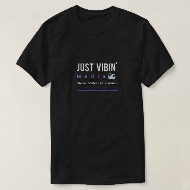 Just Vibin' Media Men's Short Sleeve T-Shirt  (Design Front)