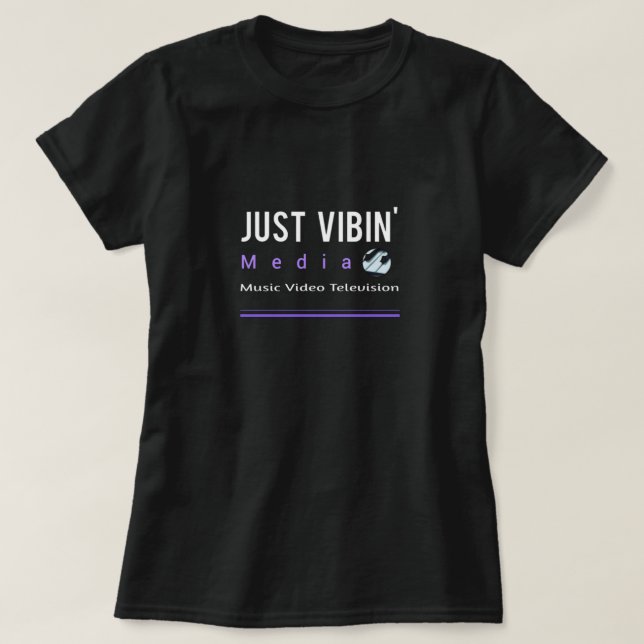 Just Vibin' Media Women's Short Sleeve T-Shirt (Design Front)