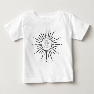 Just Visiting This Planet Sun Star Burst Baby T-Shirt