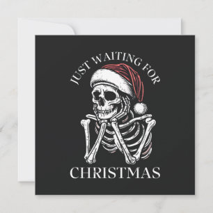 Just Waiting For Christmas Holiday Card
