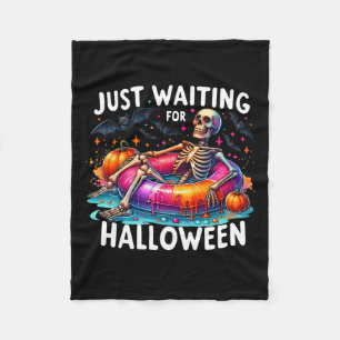 Just Waiting For Halloween 1  Fleece Blanket