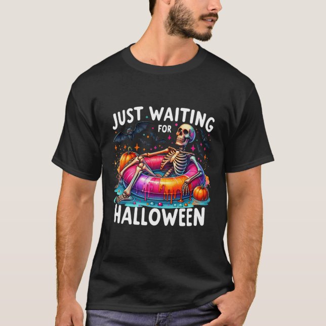 Just Waiting For Halloween 1  T-Shirt (Front)