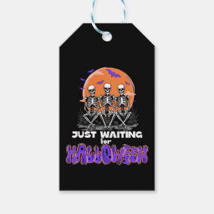 Just Waiting for Halloween, Countdown Skeleton Gift Tags