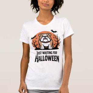 Just Waiting for Halloween Dog T-Shirt