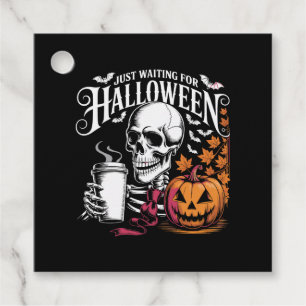 Just Waiting For Halloween Favour Tags