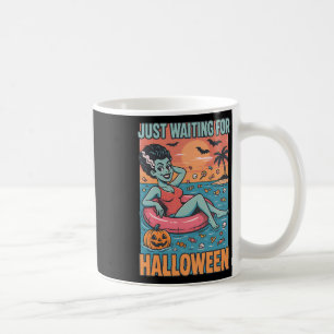 Just Waiting For Halloween Frankensteins Bride Coffee Mug
