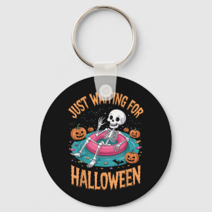 Just Waiting For Halloween Key Ring