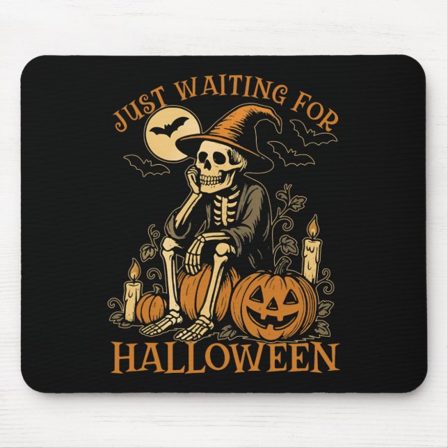 Just Waiting For Halloween Shirt - Summerween Funn Mouse Pad (Front)
