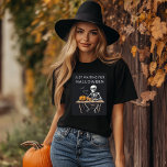 "Just Waiting for Halloween Skeleton Shirt | Funny<br><div class="desc">Get ready for the spookiest time of the year with this "Just Waiting for Halloween" Skeleton Shirt. Perfect for those who can't wait for October 31st, this shirt features a humourous skeleton design that’s great for adding some spooky vibes to your summer or Halloween festivities. Whether you're lounging at home,...</div>