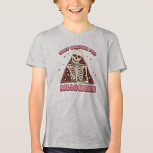 Just Waiting for Halloween Tri-Blend Shirt