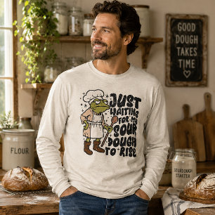 Just Waiting for my Sourdough to Rise Frog Tri-Blend Shirt