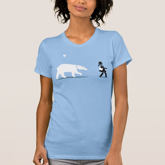 Just Walking My Polar Bear T-Shirt (Front)