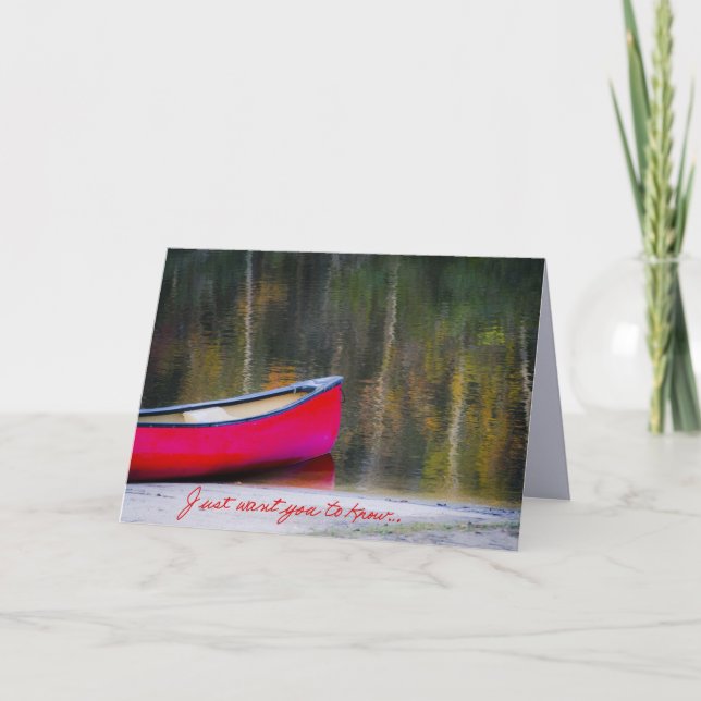 Just Want You To Know Card (Front)