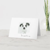Just wanted to say Congratulations Cute Dog Card