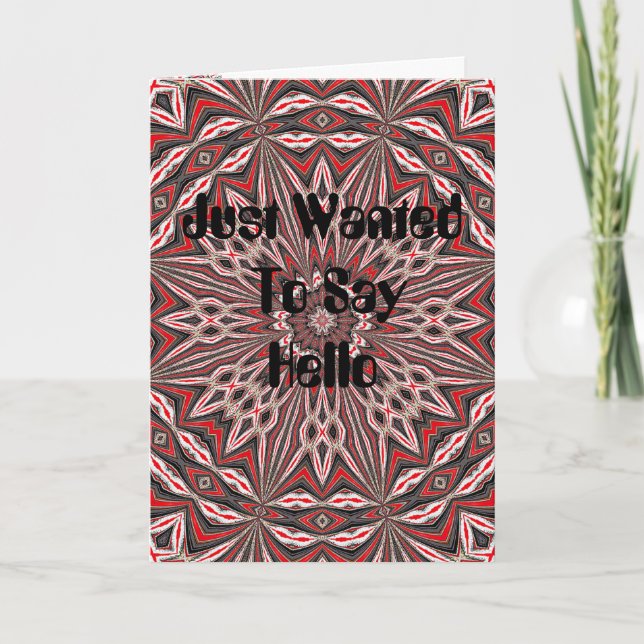 Just Wanted To Say Hello Card (Front)