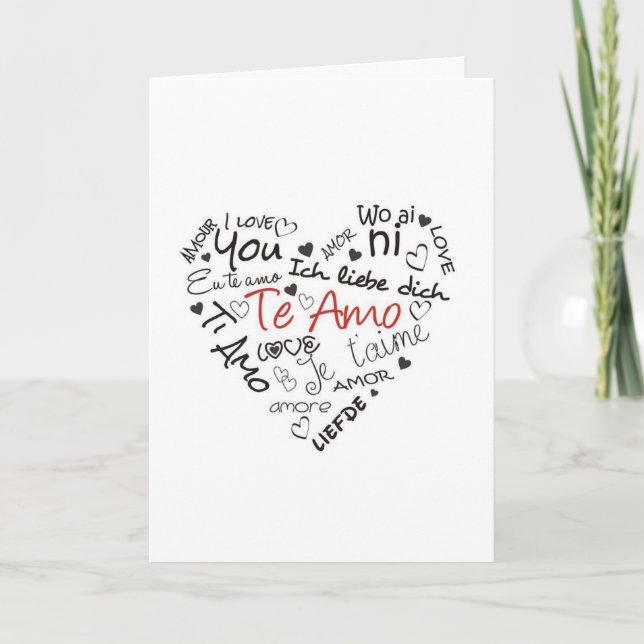 JUST WANTED TO SAY ***I LOVE YOU*** HOLIDAY CARD (Front)