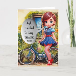 JUST WANTED TO SAY THANK YOU CARD