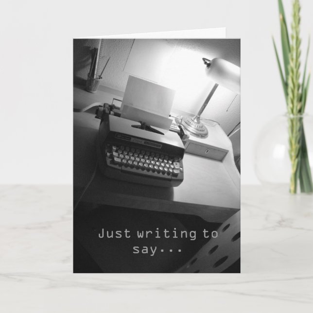 Just Writing Card (Front)