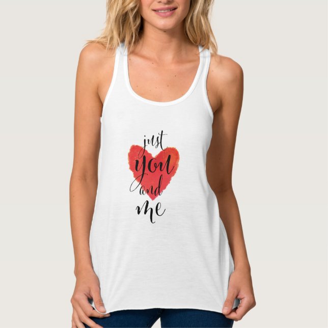 "Just You and Me" Valentine's Day Landing Singlet (Front)