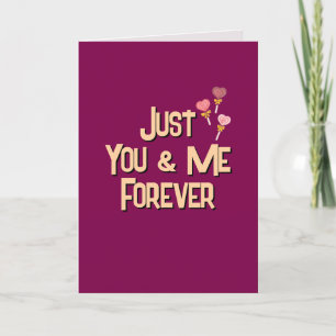 Just You & Me Forever Holiday Card