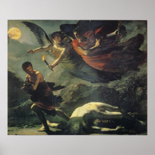 Justice And Divine Vengeance Pursuing Crime Poster