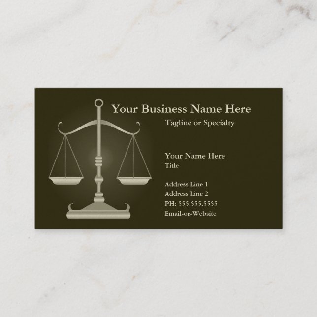 justice business card (Front)