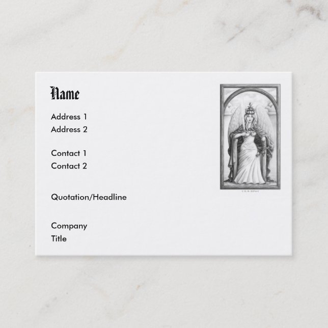 Justice Business Card (Front)