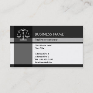 justice elegance business card