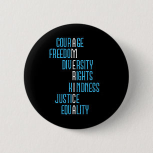 Justice Equality America Anti-trump Resist Politic 6 Cm Round Badge