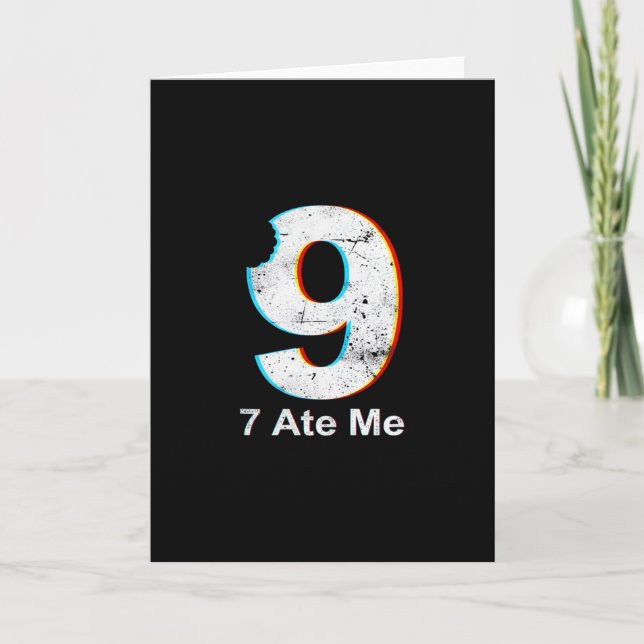 Justice For 9 Funny 7 Ate 9 Math Joke 67 Meme  Card (Front)