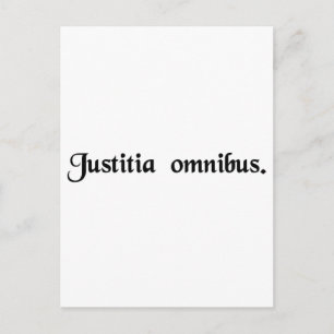 Justice for all. postcard