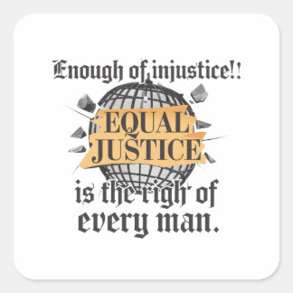 Justice for All Square Sticker