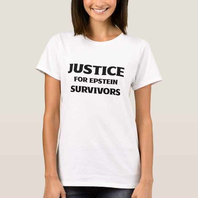 "Justice For Epstein Survivors" T-Shirt (Front)