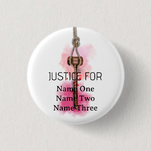 Justice for everyone 3 cm round badge