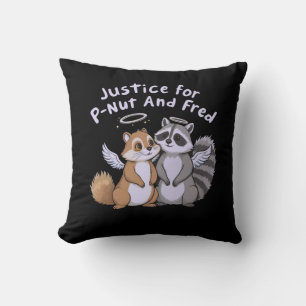 Justice for P-Nut and Fred A Humourous Stand Cushion