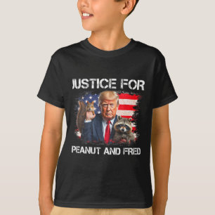 Justice For Peanut Squirrel Fred Racoon Vote Trum T-Shirt