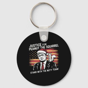 Justice For Peanut The Squirrel – Christmas Xmas S Key Ring