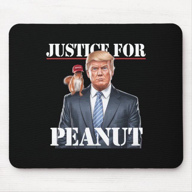 Justice For Peanut The Squirrel – Christmas Xmas S Mouse Pad (Front)