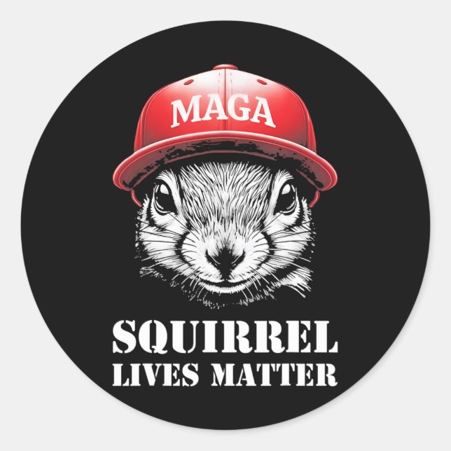 Justice For Peanut The Squirrel Lives Problem Vote Classic Round Sticker (Front)
