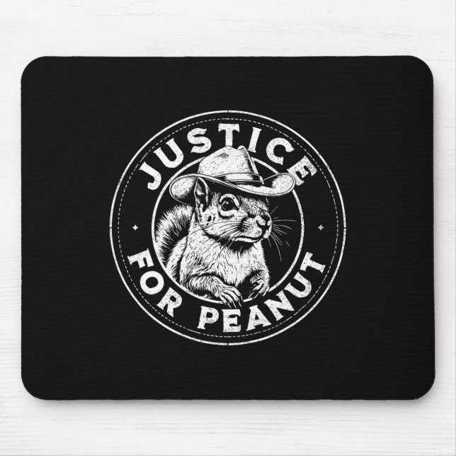 Justice For Peanut The Squirrel - P’nut Pnut Peanu Mouse Pad (Front)