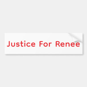 Justice For Renee Jeff Hankamer Artjunkhaus Peace Bumper Sticker