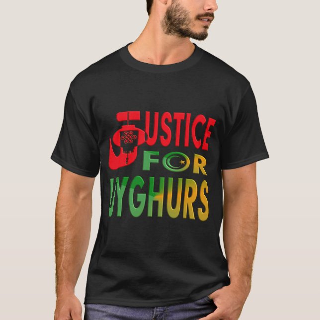 JUSTICE FOR UYGHURS T-Shirt (Front)