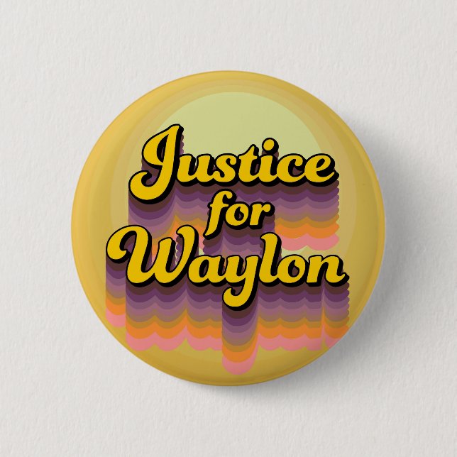Justice For Waylon Cuevas Button (Front)