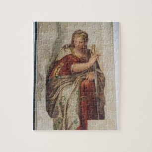 Justice, from the walls of the sacristy (fresco) jigsaw puzzle