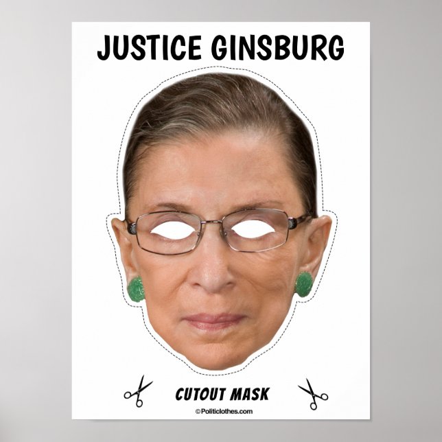 JUSTICE GINSBURG Halloween Mask Poster (Front)