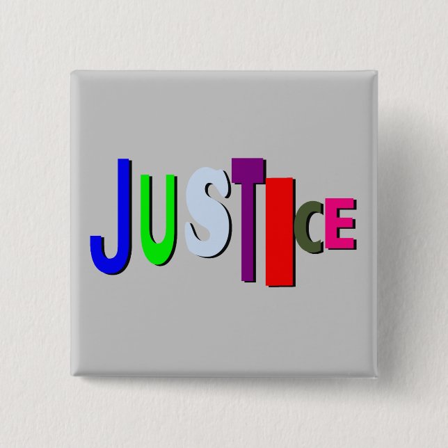 Justice in Colour A Square Button (Front)