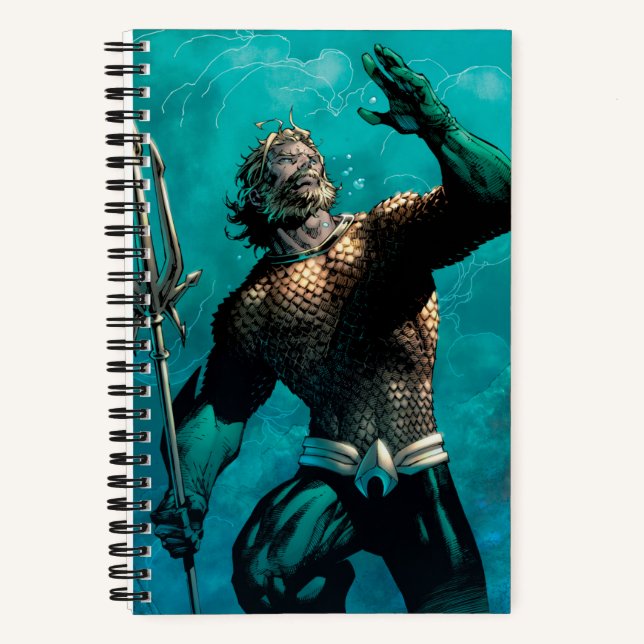 Justice League #10 Aquaman Drowned Earth Variant Notebook (Front)