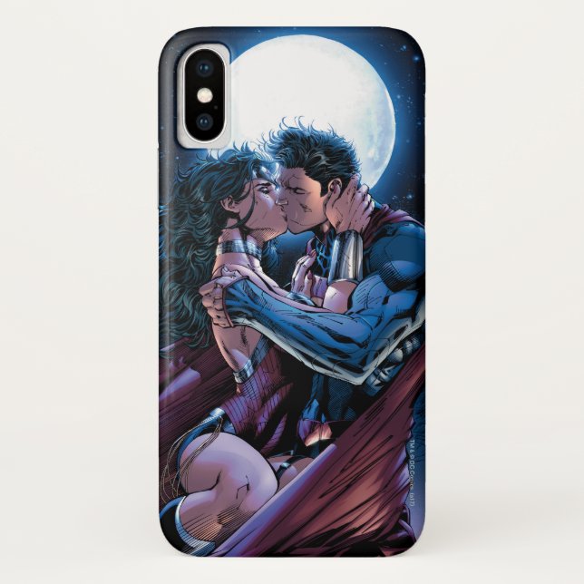 Justice League #12 Wonder Woman & Superman Kiss Case-Mate iPhone Case (Back)